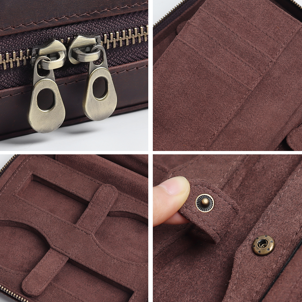 OEM Luxury Leather watch boxes Vintage Style with High Quality