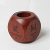 Chinese style walnut pen holder wooden brush pot from OVEWOOD