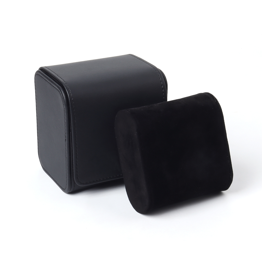 OEM Luxury Black Leather watch boxes Fashion Style with High Quality