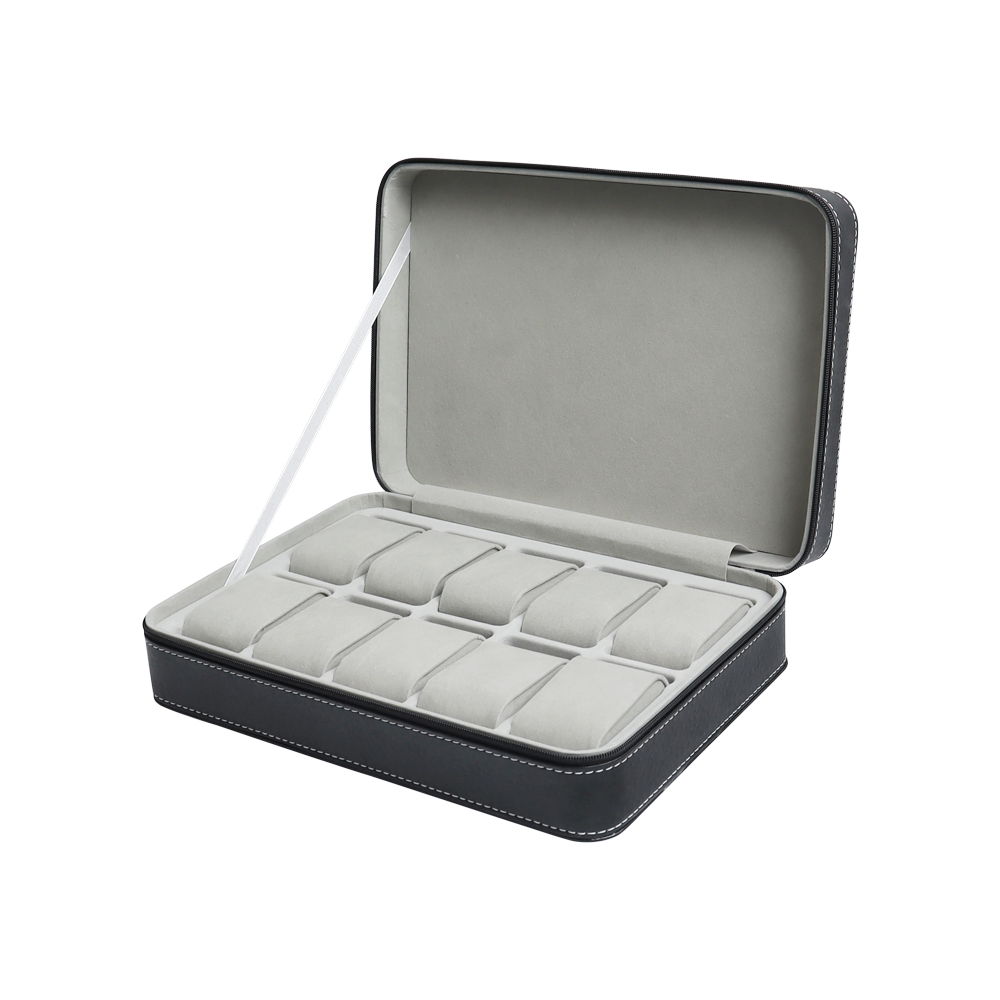 Wholesale 10-Slot High-End Luxury Leather Watch Box Manufacturer with Lower MOQ