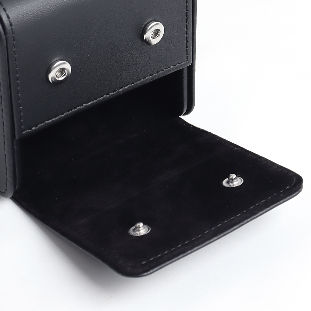 OEM Luxury Black Leather watch boxes Fashion Style with High Quality