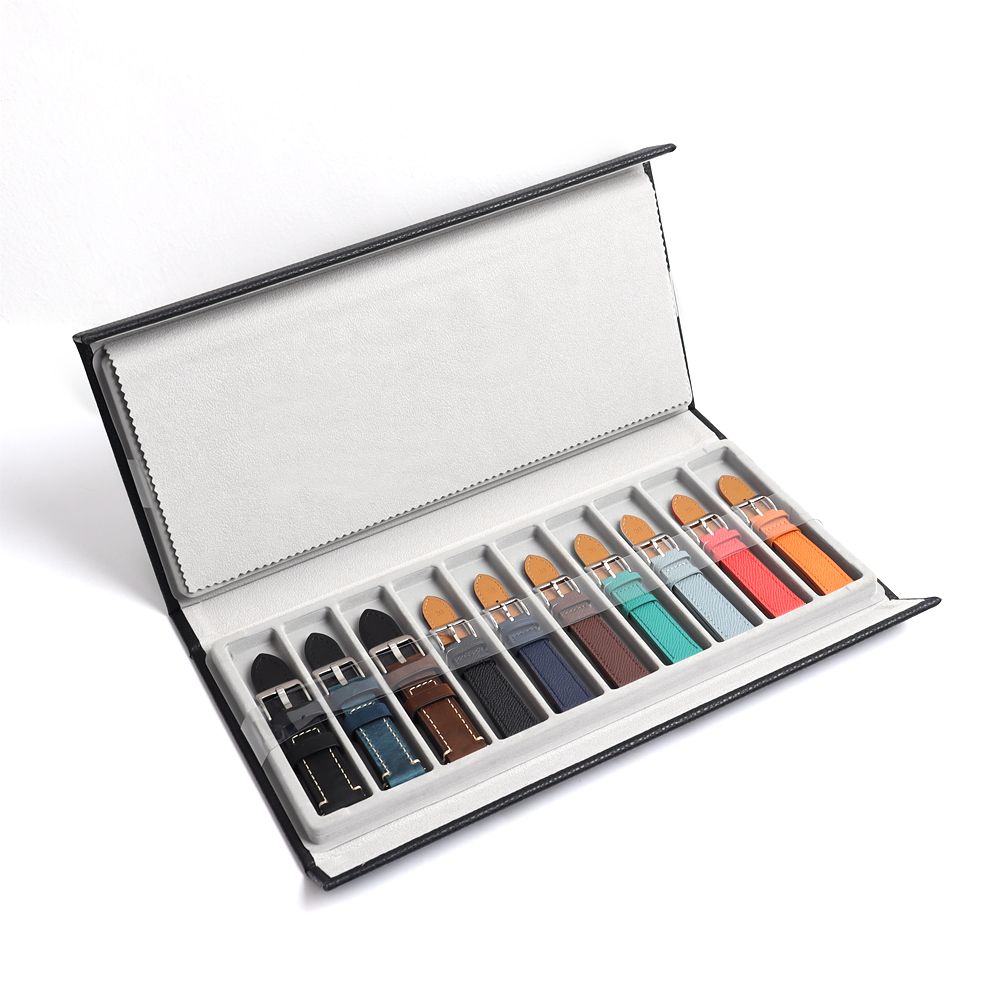 In-stock Wholesale PU Leather Strap Tray with 20 Slot
