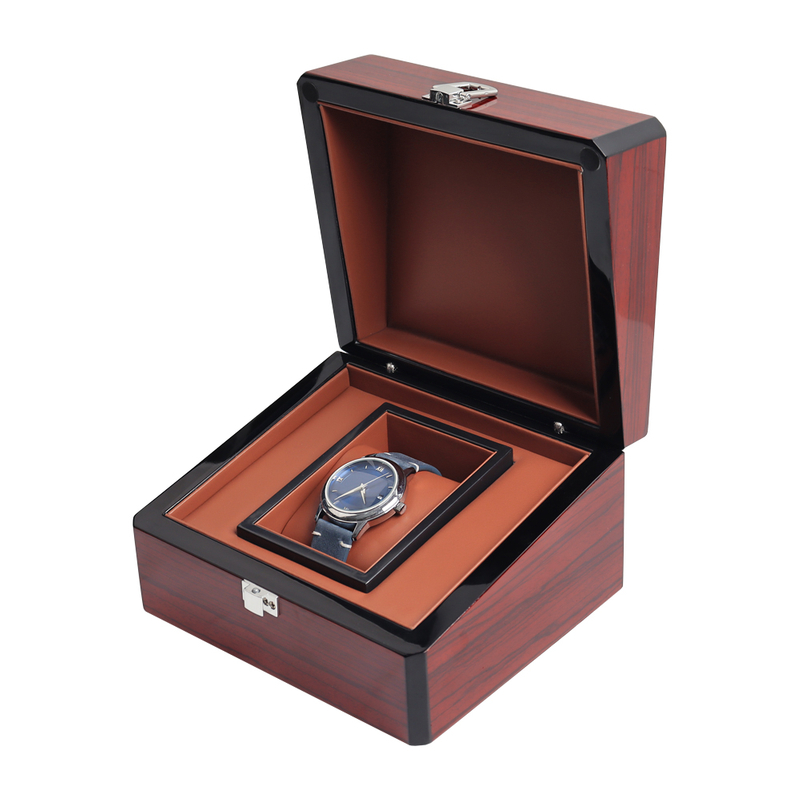 Wholesale Piano Lacquer Wood Watch Box With High Quality