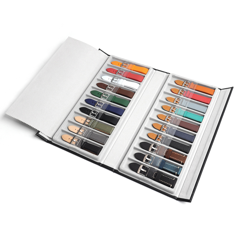 In-stock Wholesale PU Leather Strap Tray with 20 Slot