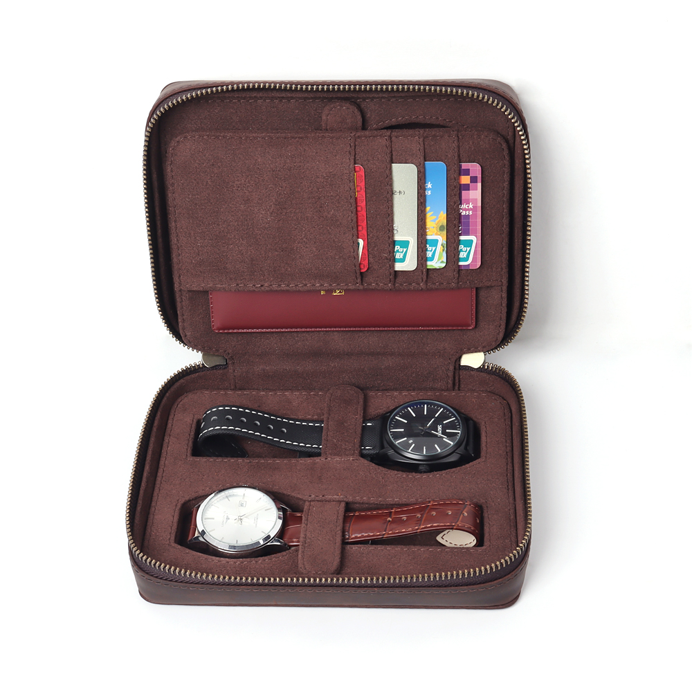 OEM Luxury Leather watch boxes Vintage Style with High Quality
