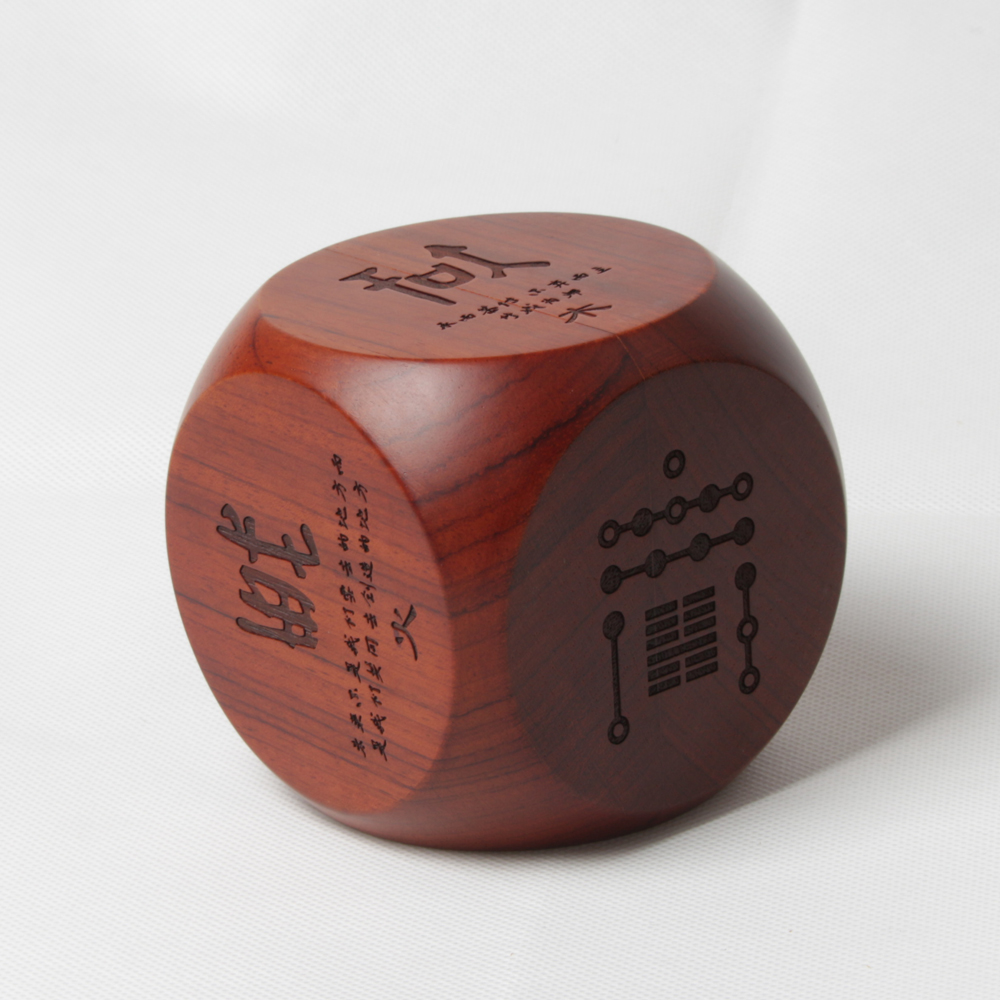 Chinese style walnut pen holder wooden brush pot from OVEWOOD