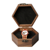 OEM Hexagonal Pure Natural Walnut Wood Watch Box With Your Brand