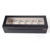 Hot Sell 6 Slot Wooden Watch Boxes With Glass Cover From Watch Box Packaging Manufacturer