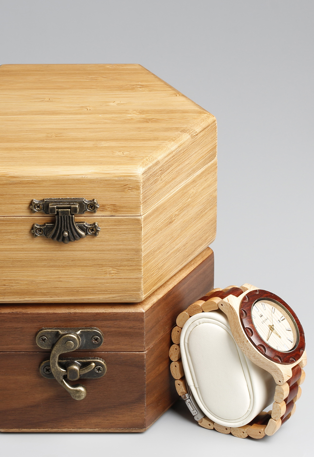 Wooden watch boxes