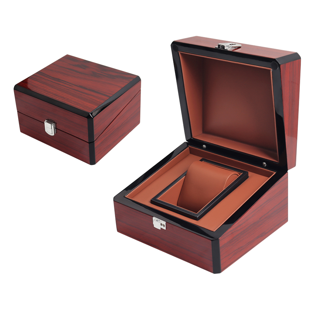 Wholesale Piano Lacquer Wood Watch Box With High Quality