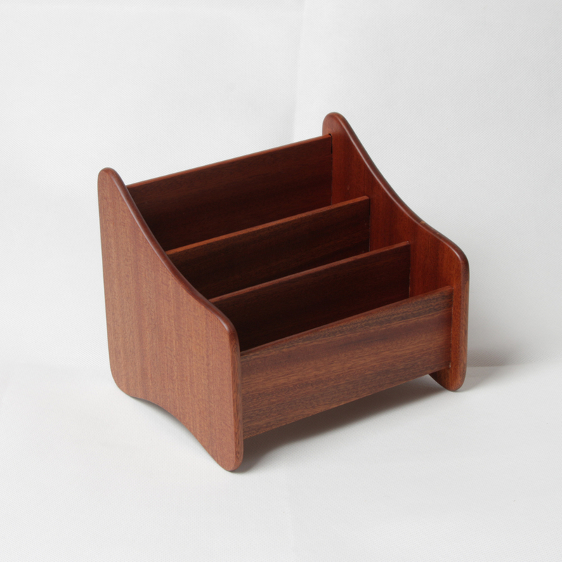 Rosewood wooden desktop storage box from OVEWOOD