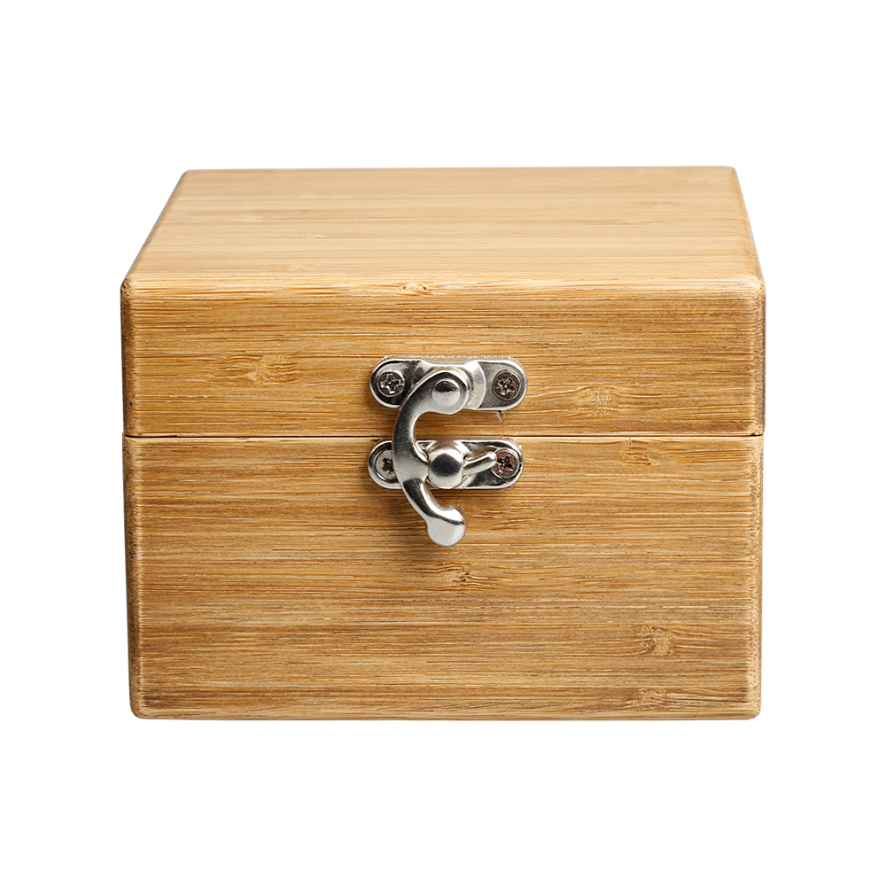 Factory outlet Square Natural Bamboo Watch Box with High Quality