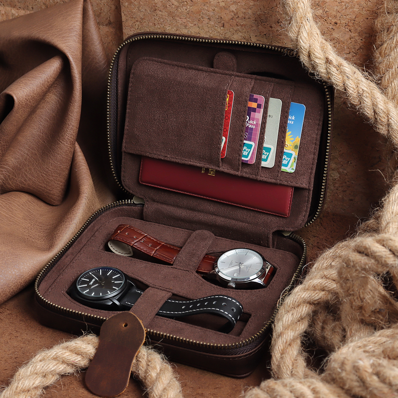 OEM Luxury Leather watch boxes Vintage Style with High Quality