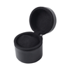 Wholesale Luxury Black and Brown Round Top Grain Leather Watch Box