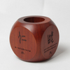 Chinese style walnut pen holder wooden brush pot from OVEWOOD