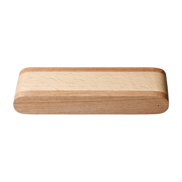Single Folding Natural Wooden Office Pen Box Manufacturer