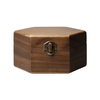 Custom Hexagon Natural Wooden Watch Boxes Can Engraved Logo From OVEWOOD