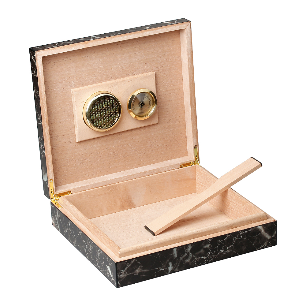 Marble Texture Natural Pine Wooden Watch Boxes From OVEWOOD Factory