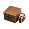 Custom Square Natural Walnut Wooden Watch Boxes Can Engraved Logo From OVEWOOD