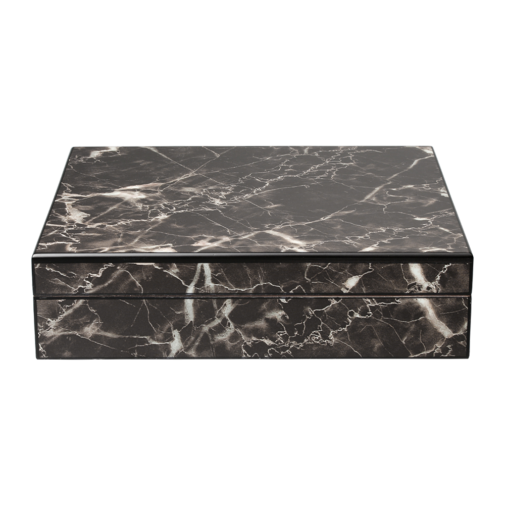 Marble Texture Natural Pine Wooden Watch Boxes From OVEWOOD Factory