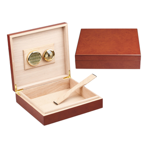 Red Paint Natural Pine Wooden Watch Boxes From OVEWOOD Factory