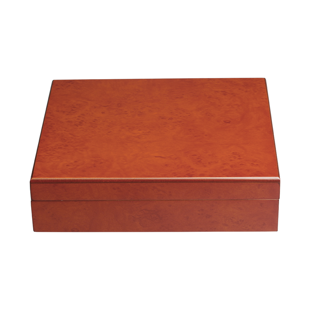Red Paint Natural Pine Wooden Watch Boxes From OVEWOOD Factory