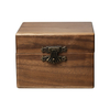 Custom Square Natural Walnut Wooden Watch Boxes Can Engraved Logo From OVEWOOD