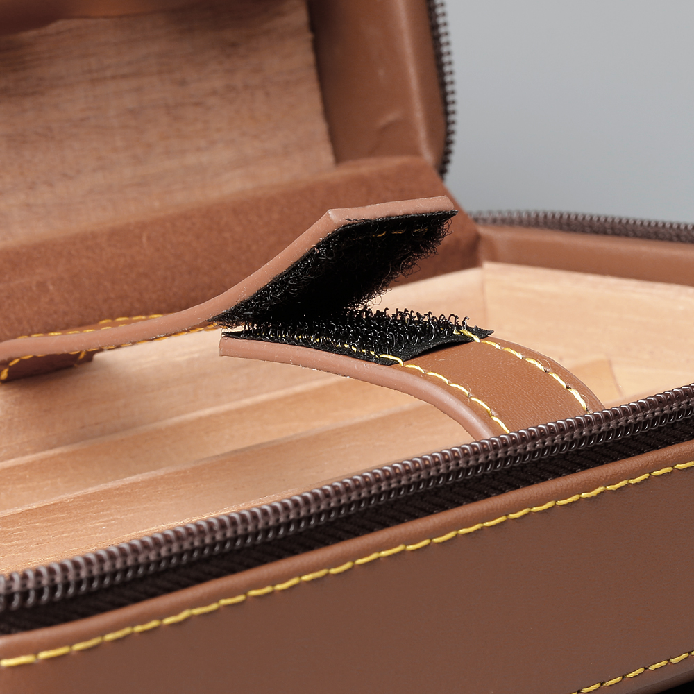 Antique Leather And Natural Pine Wooden Cigar Boxes From OVEWOOD Factory