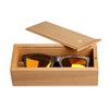Custom Push-pull Natural Wooden Sunglasses Boxes Manufacturer