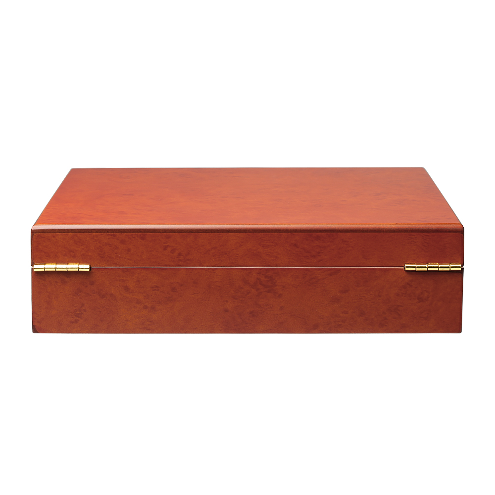 Red Paint Natural Pine Wooden Watch Boxes From OVEWOOD Factory