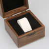 Custom Square Natural Walnut Wooden Watch Boxes Can Engraved Logo From OVEWOOD