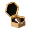 Custom Hexagon Natural Bamboo Watch Boxes with Engraved Logo From OVEWOOD